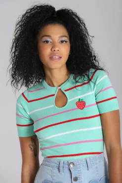 Hell Bunny Tops|Tops>Berry Cute Top Mint