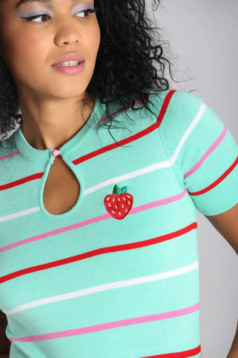 Hell Bunny Tops|Tops>Berry Cute Top Mint