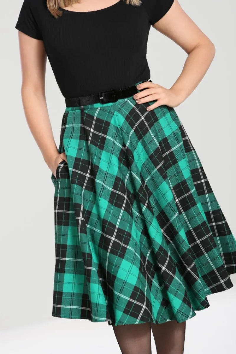 Hell Bunny Skirts|Skirts>Beryl Skirt Green