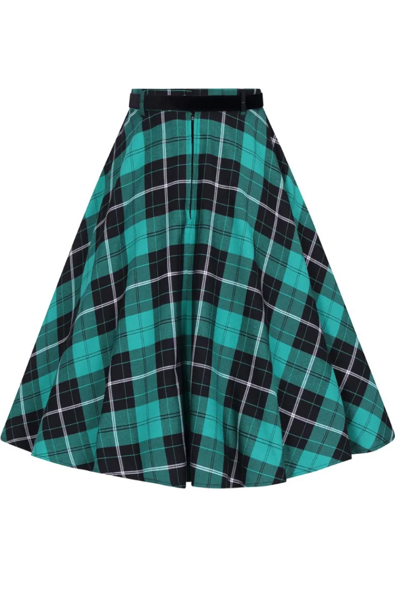 Hell Bunny Skirts|Skirts>Beryl Skirt Green
