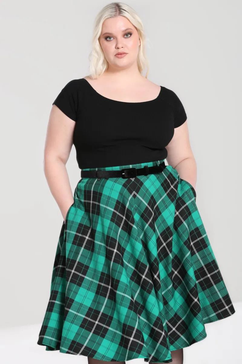 Hell Bunny Skirts|Skirts>Beryl Skirt Green