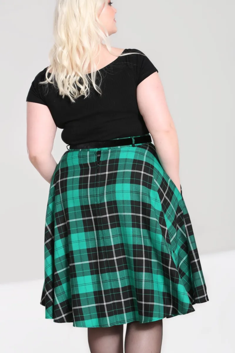 Hell Bunny Skirts|Skirts>Beryl Skirt Green