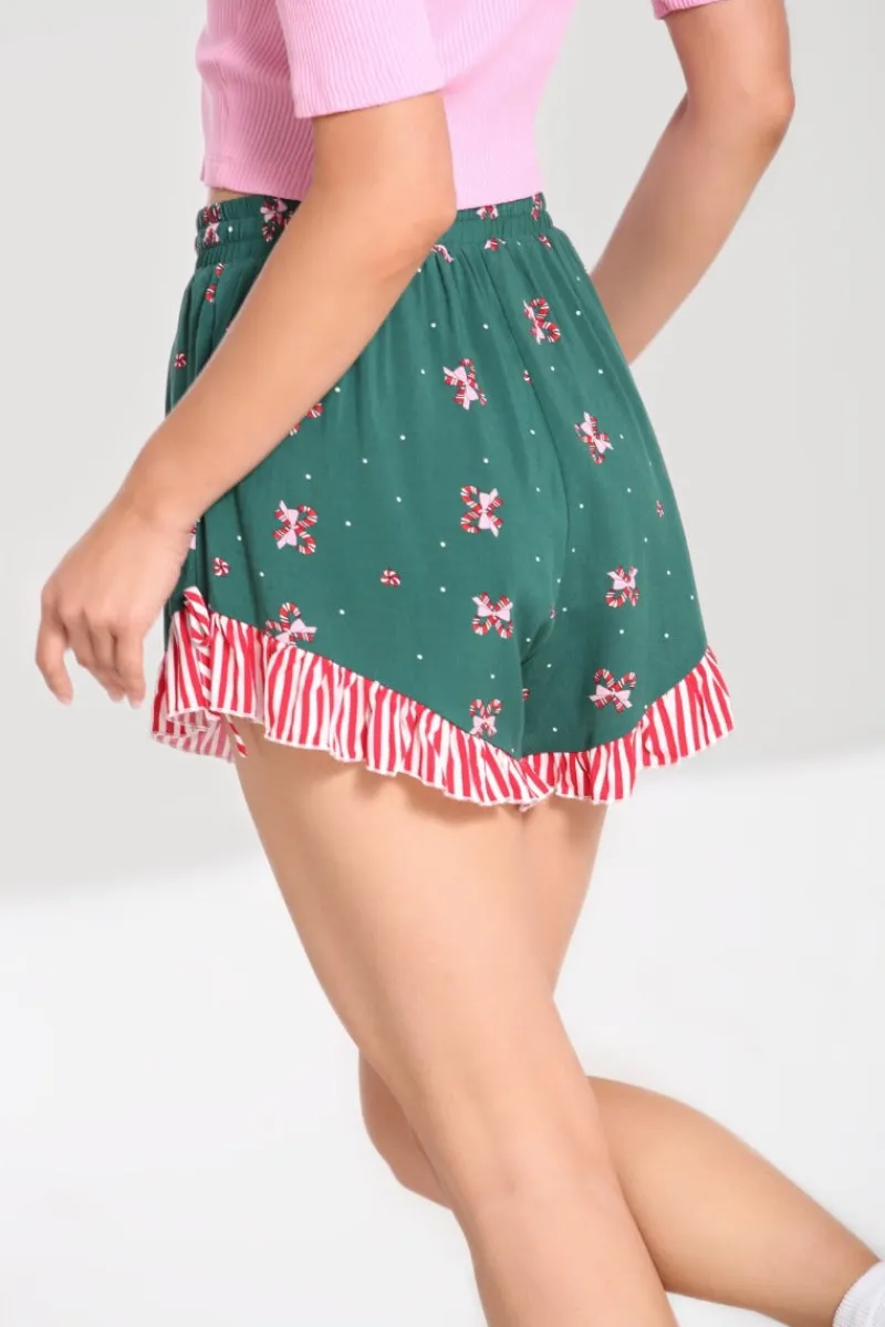 Hell Bunny Trousers & Shorts|Trousers & Shorts>Beth Shorts Green