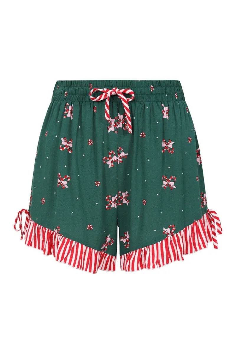 Hell Bunny Trousers & Shorts|Trousers & Shorts>Beth Shorts Green