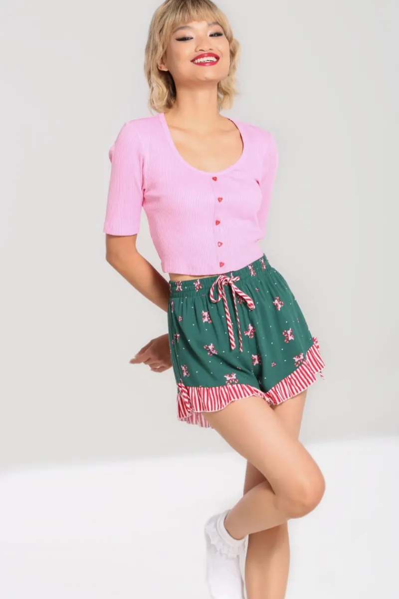 Hell Bunny Trousers & Shorts|Trousers & Shorts>Beth Shorts Green