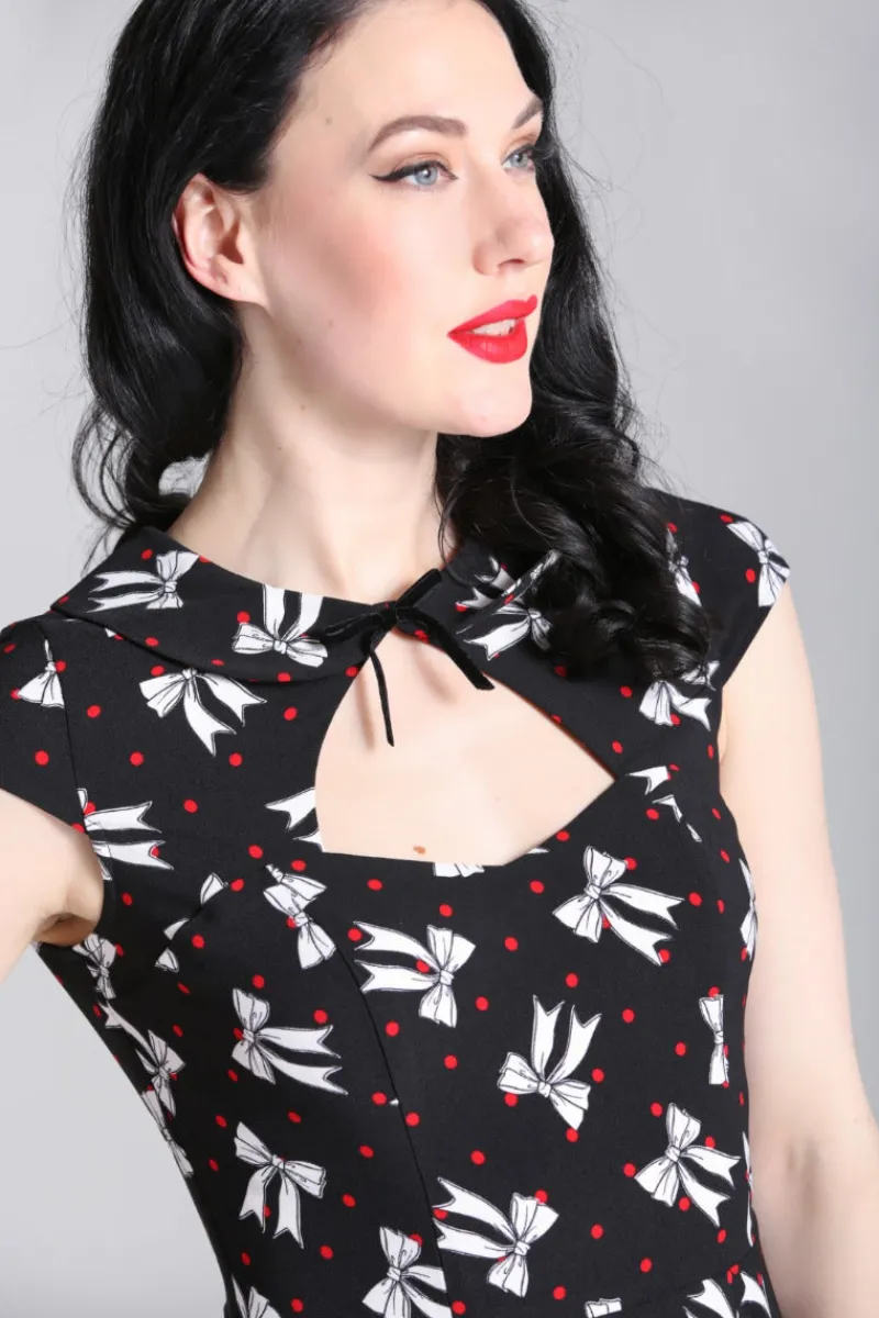 Hell Bunny Dresses|Dresses>Bobbie Midi Dress Black
