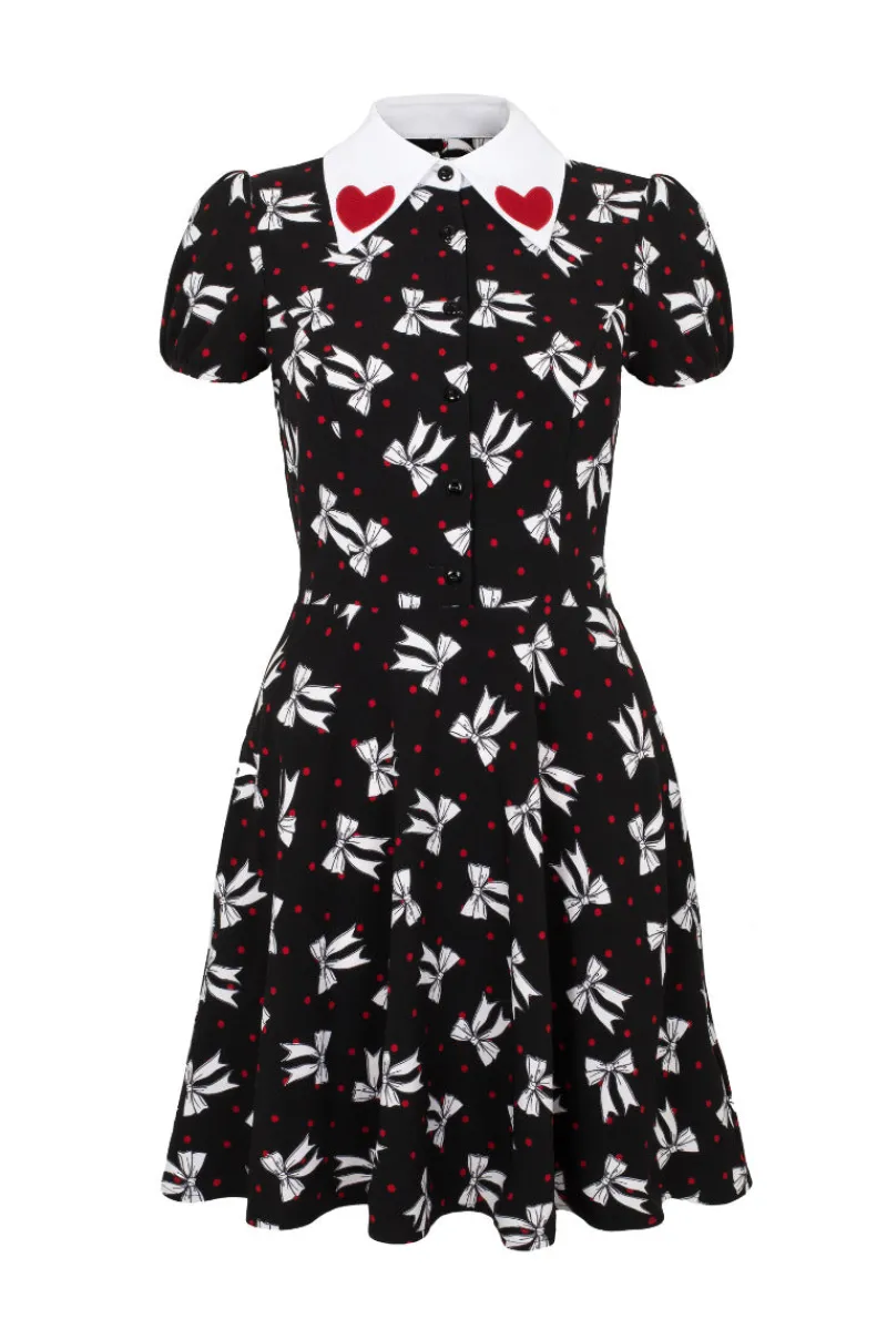 Hell Bunny Dresses|Dresses With Pockets>Bobbie Mini Dress Black