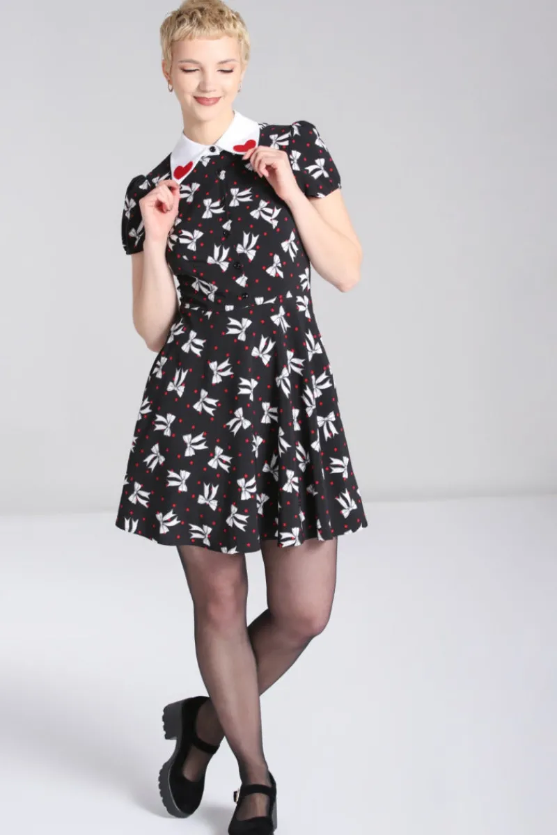 Hell Bunny Dresses|Dresses With Pockets>Bobbie Mini Dress Black