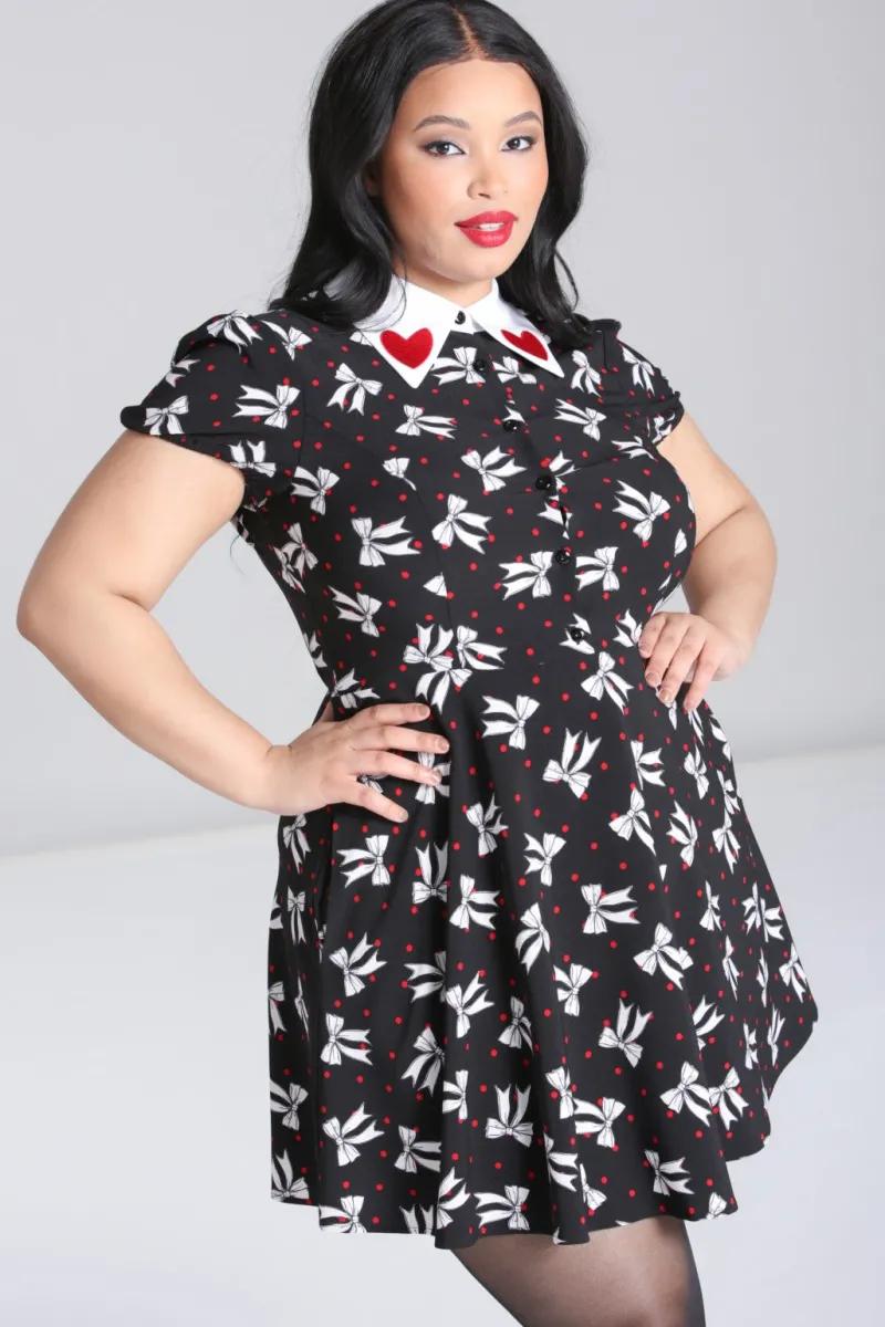 Hell Bunny Dresses|Dresses With Pockets>Bobbie Mini Dress Black