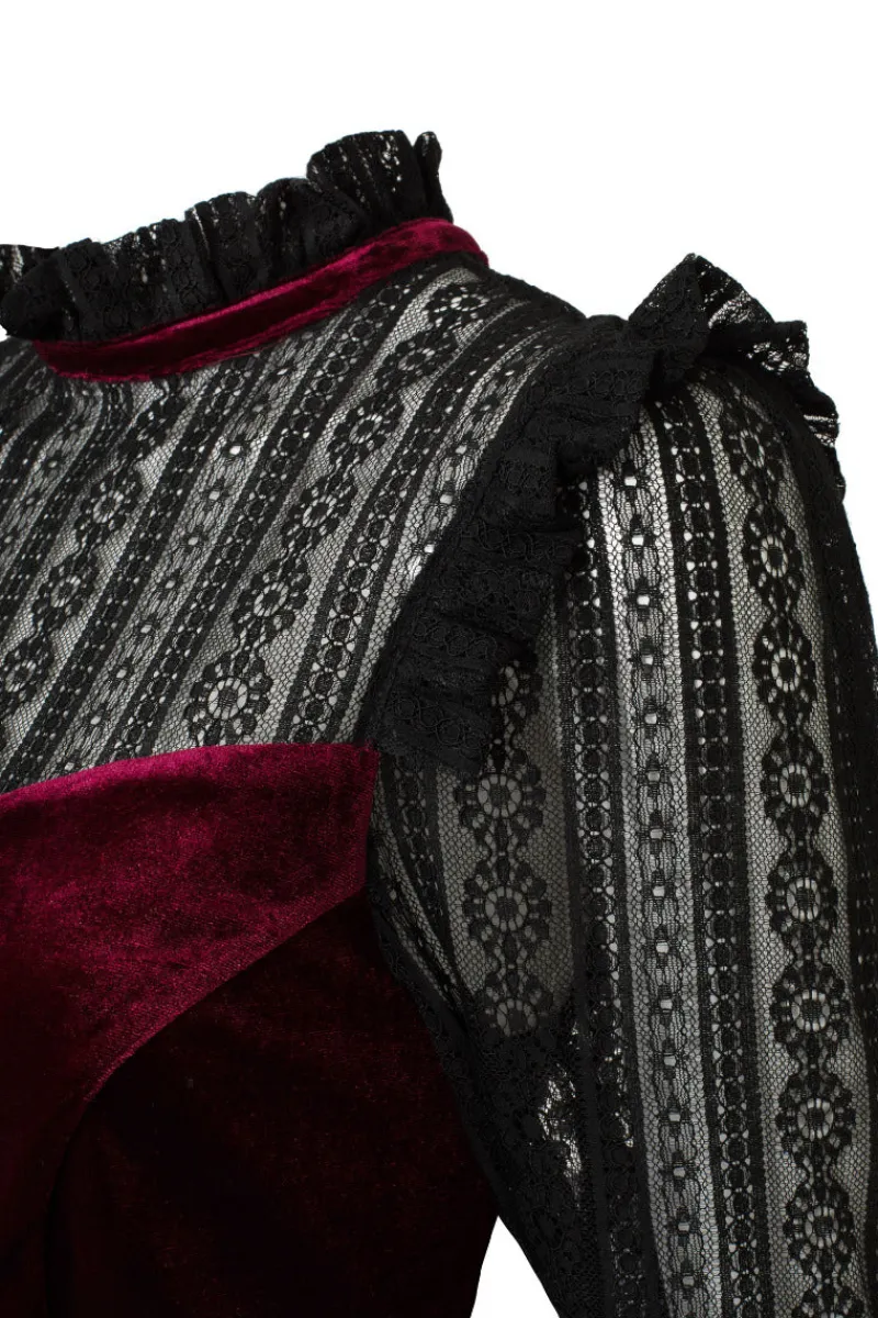 Hell Bunny Dresses|Dresses>Bonnie Dress Burgundy