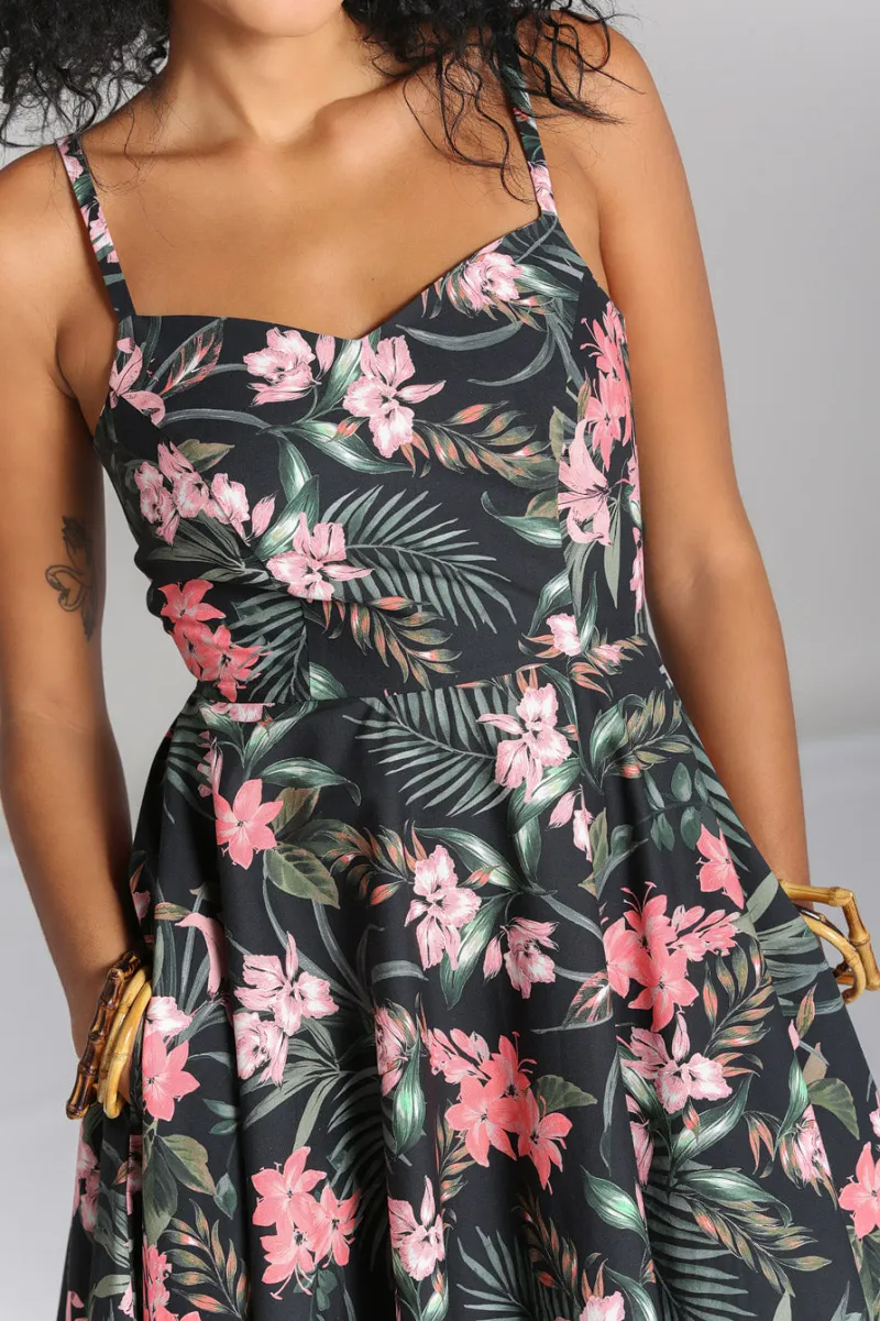 Hell Bunny Dresses|Dresses With Pockets>Calypso Dress Black