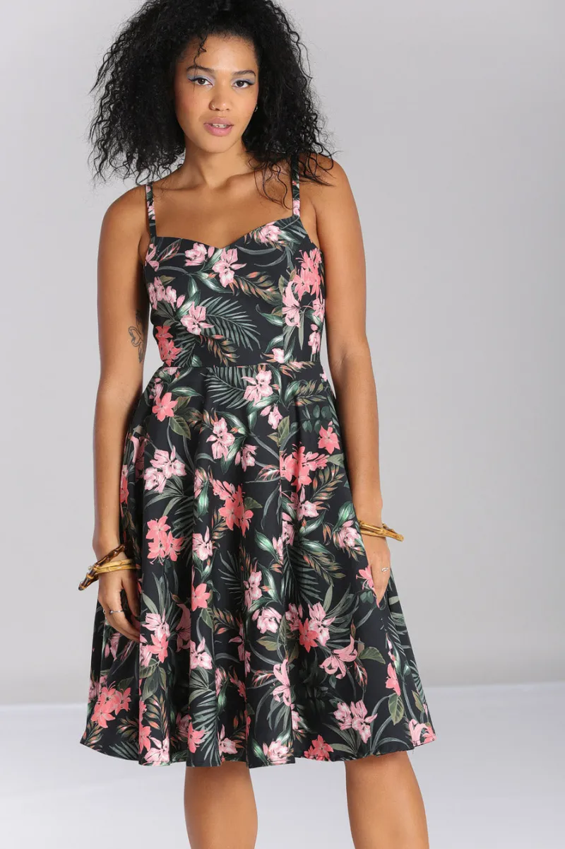 Hell Bunny Dresses|Dresses With Pockets>Calypso Dress Black