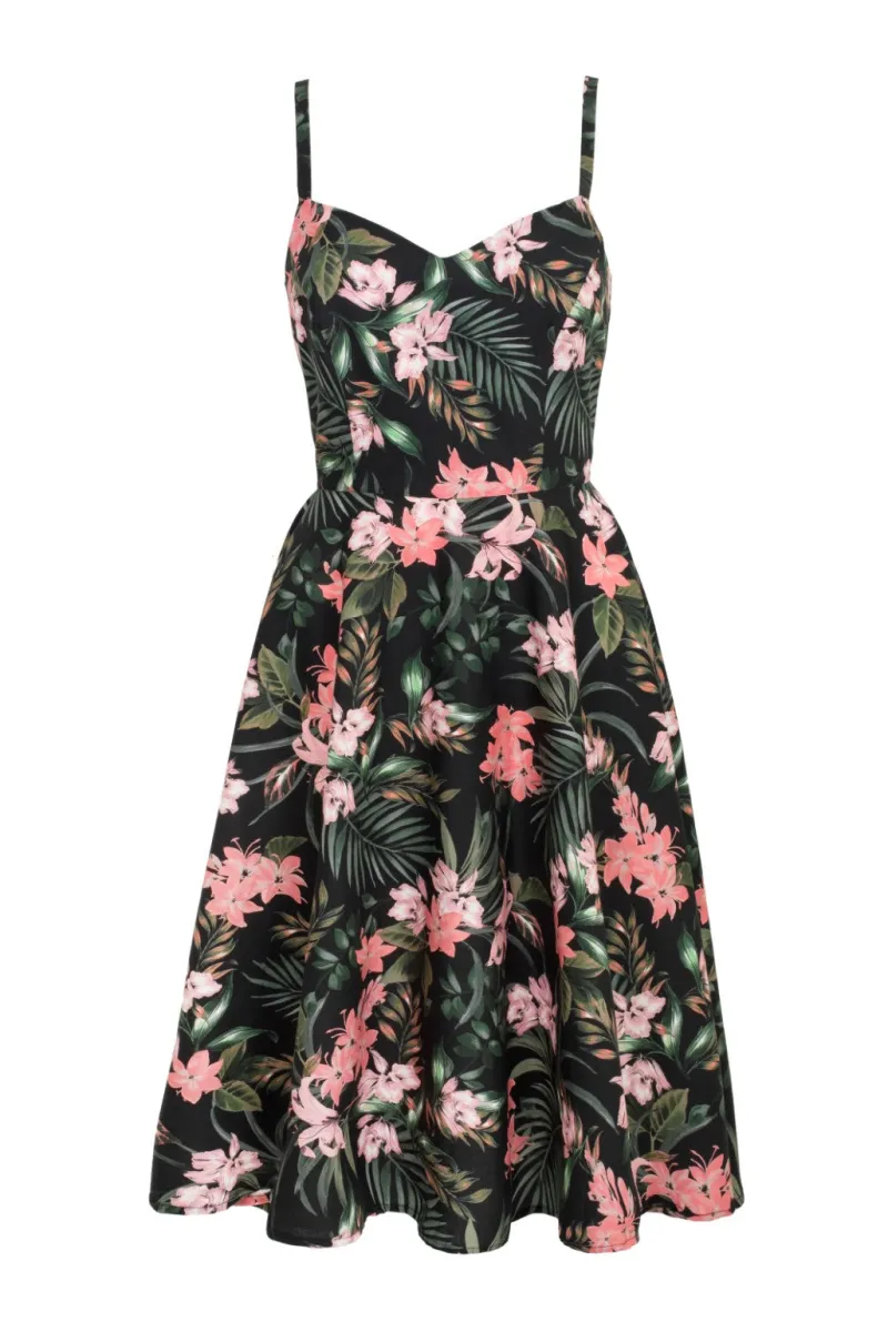 Hell Bunny Dresses|Dresses With Pockets>Calypso Dress Black