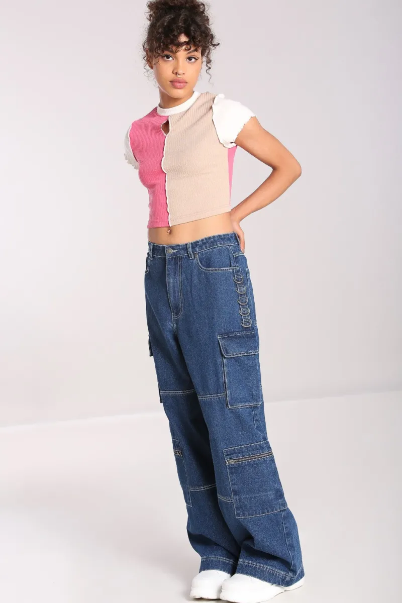 Hell Bunny Trousers & Shorts|Trousers & Shorts>Cameron Jeans Blue
