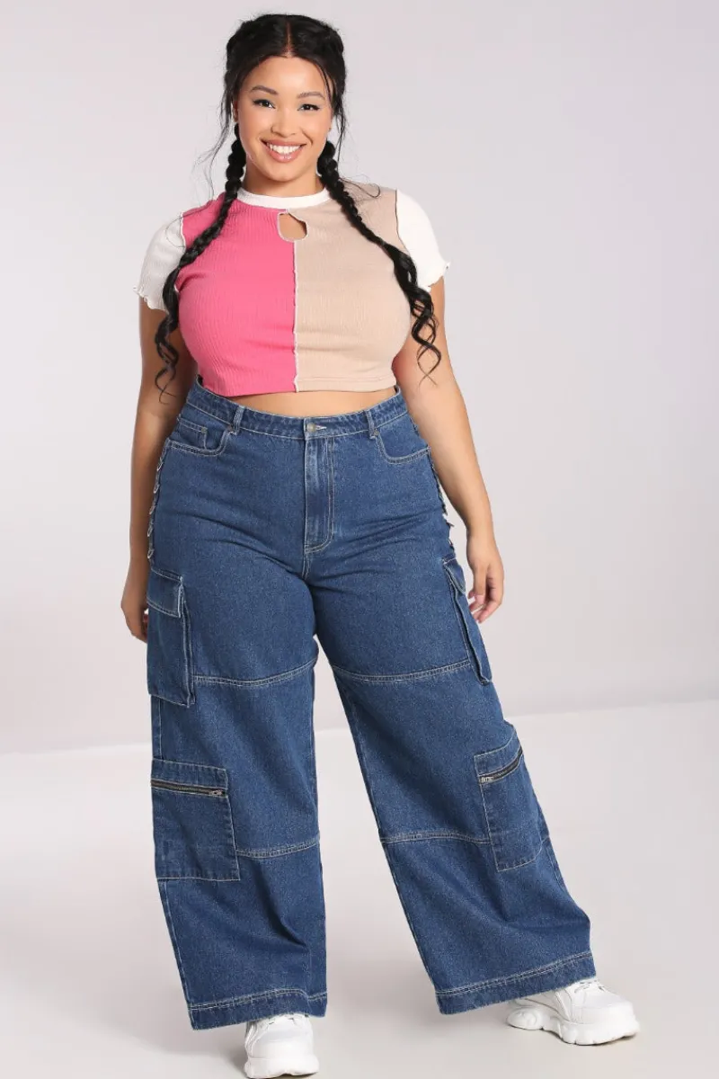Hell Bunny Trousers & Shorts|Trousers & Shorts>Cameron Jeans Blue