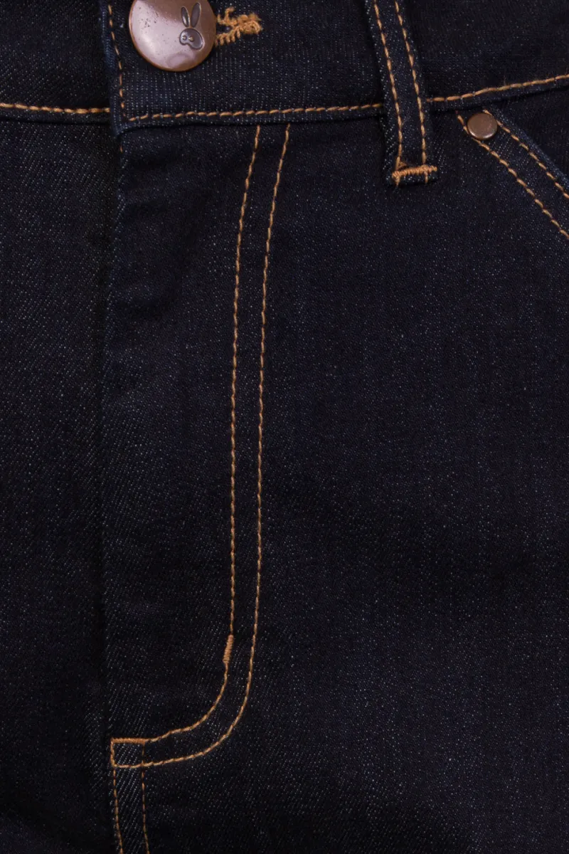Hell Bunny Trousers & Shorts|Trousers & Shorts>Carpenter Denim Jeans Navy
