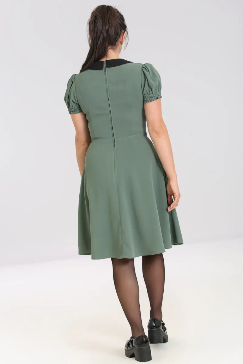Hell Bunny Dresses|Dresses>Catherine Mid Dress Green