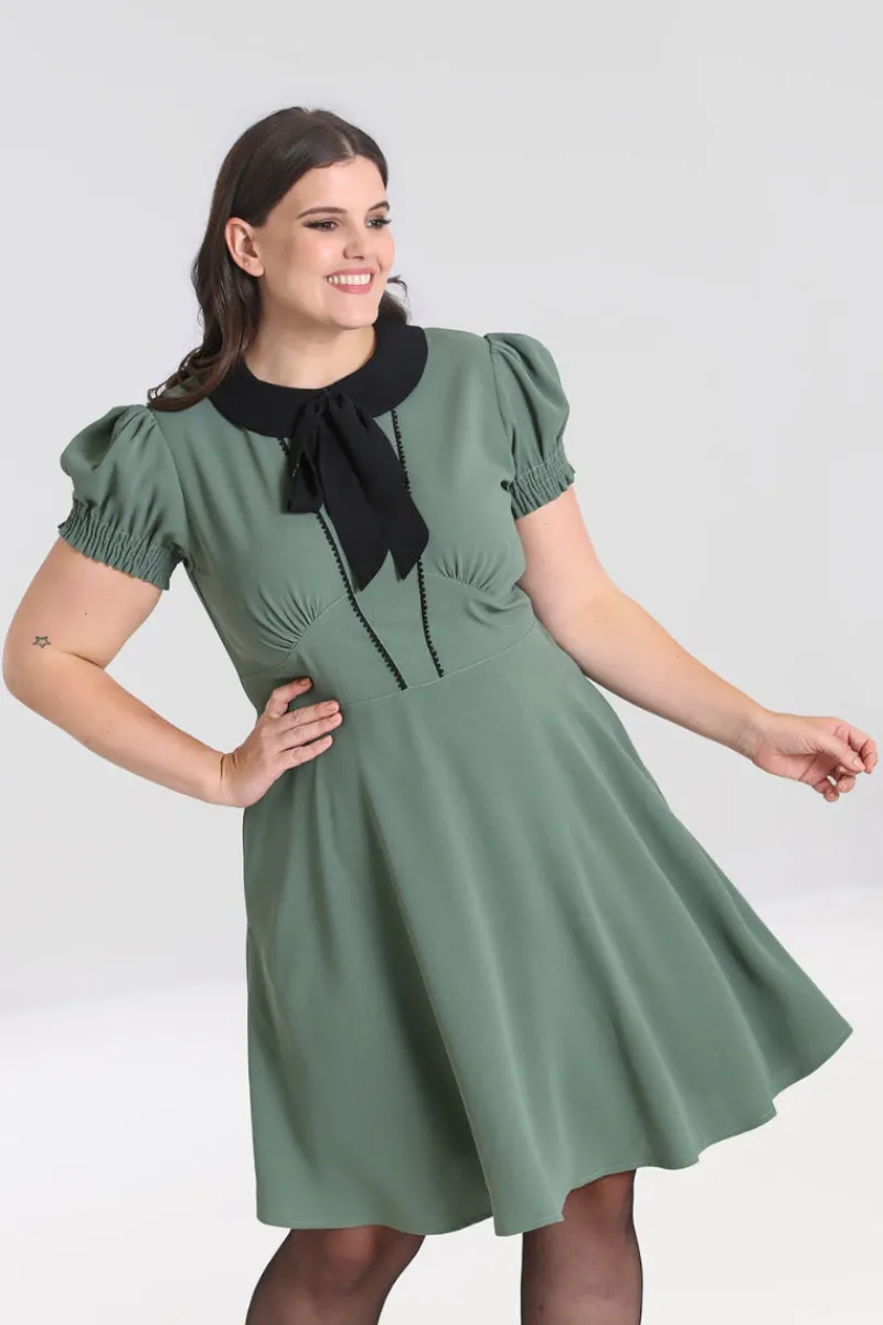 Hell Bunny Dresses|Dresses>Catherine Mid Dress Green