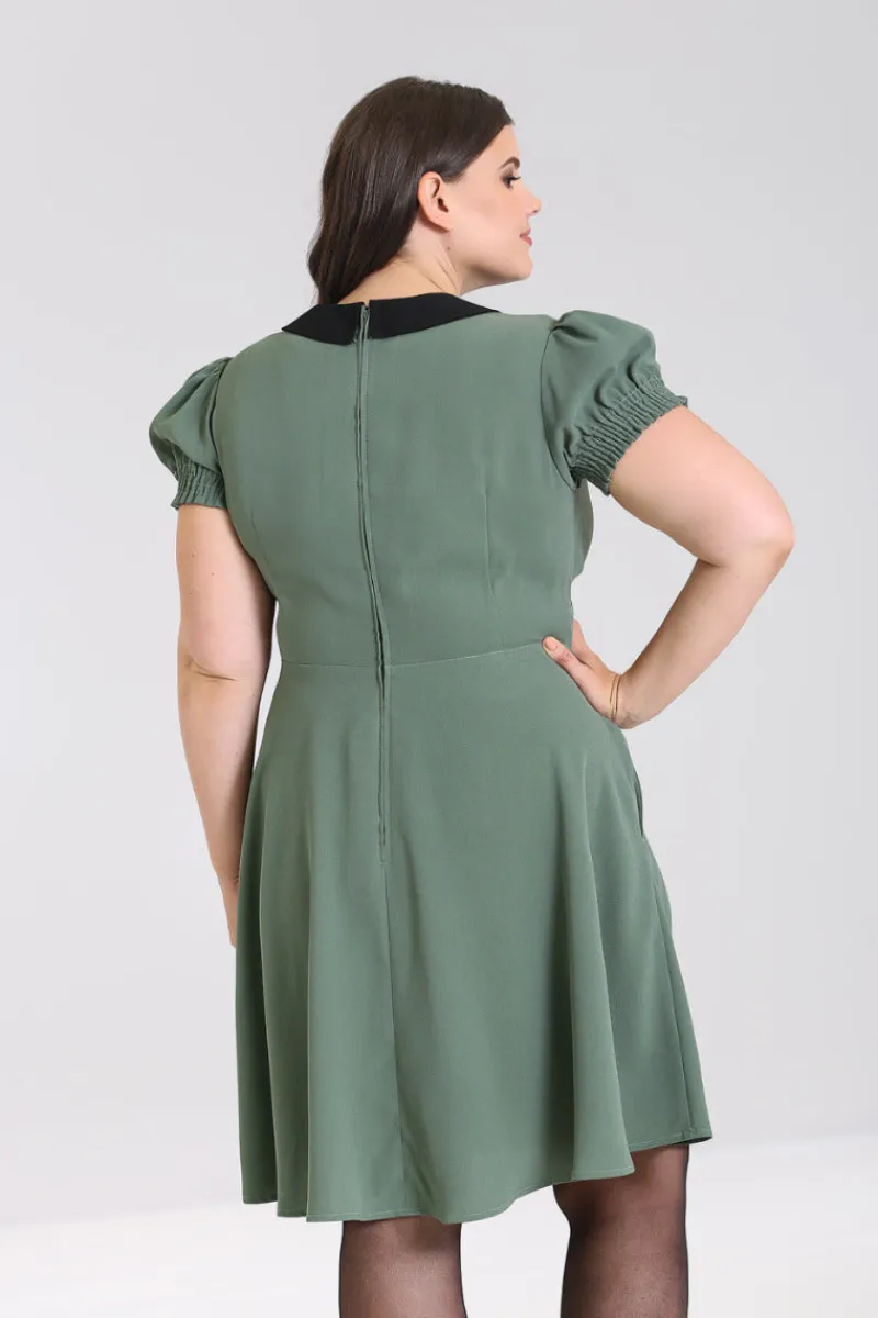 Hell Bunny Dresses|Dresses>Catherine Mid Dress Green