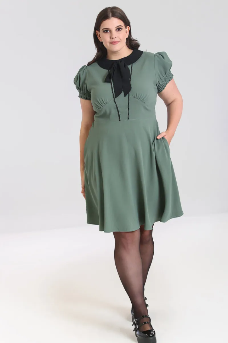 Hell Bunny Dresses|Dresses>Catherine Mid Dress Green