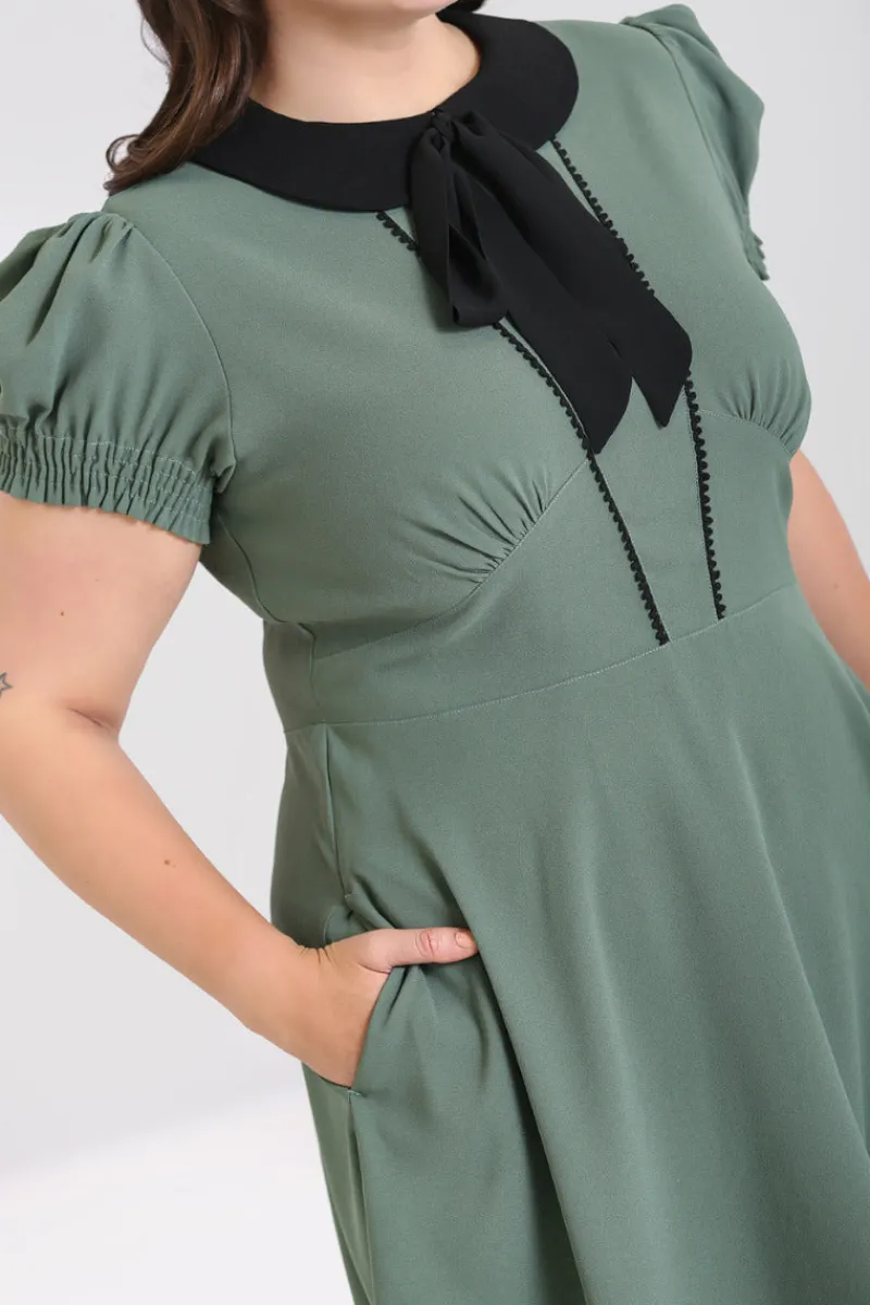 Hell Bunny Dresses|Dresses>Catherine Mid Dress Green
