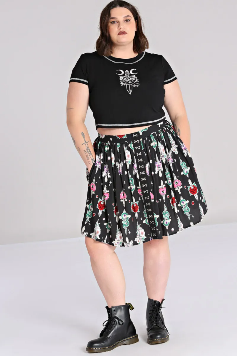 Hell Bunny Skirts|Skirts>Cersei Skirt Black