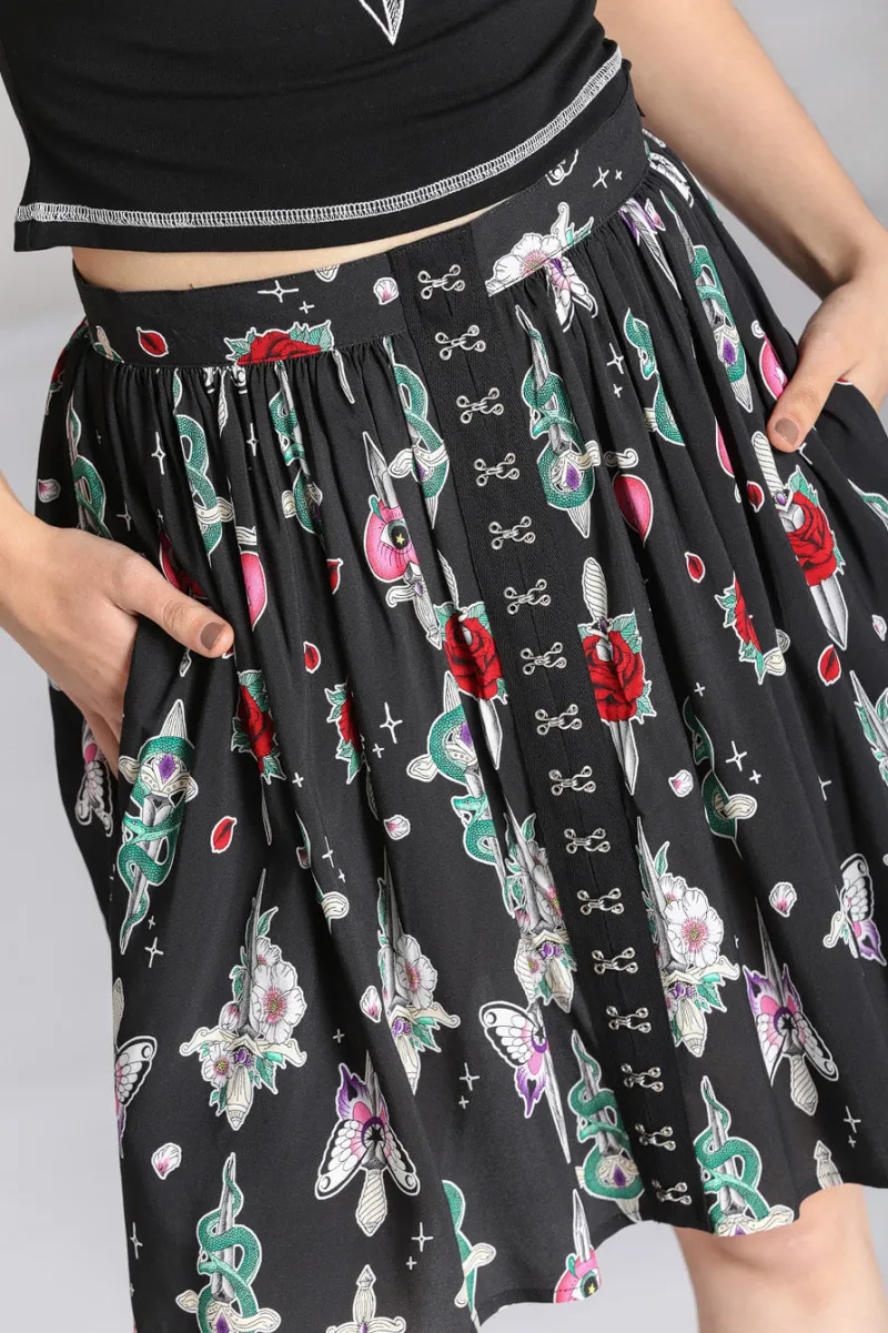 Hell Bunny Skirts|Skirts>Cersei Skirt Black