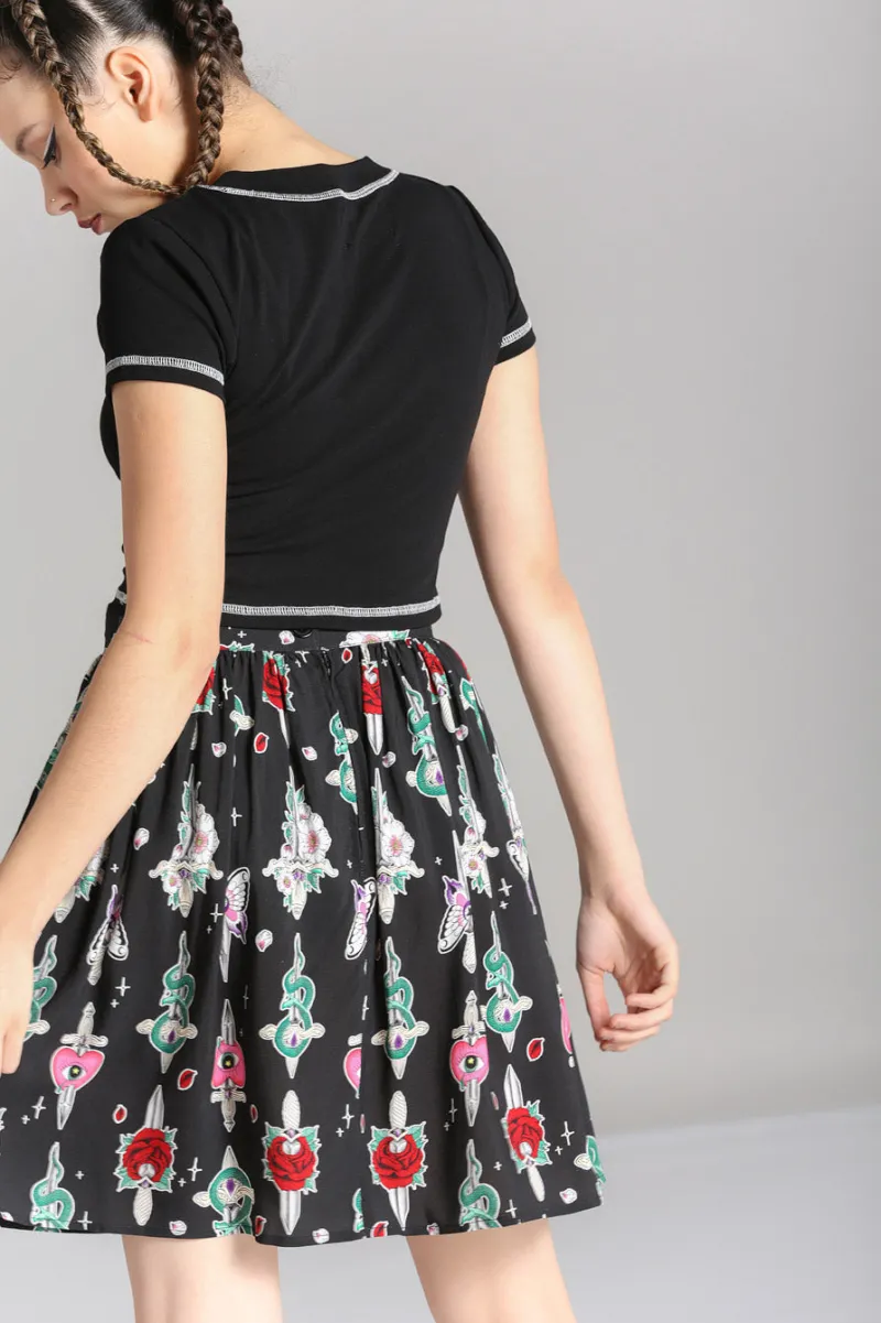 Hell Bunny Skirts|Skirts>Cersei Skirt Black