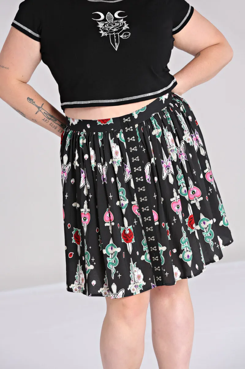 Hell Bunny Skirts|Skirts>Cersei Skirt Black