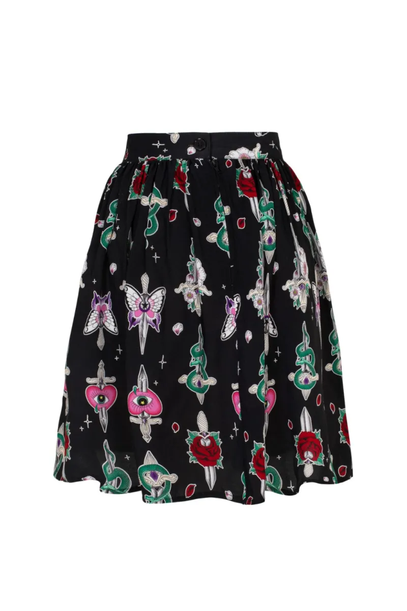 Hell Bunny Skirts|Skirts>Cersei Skirt Black