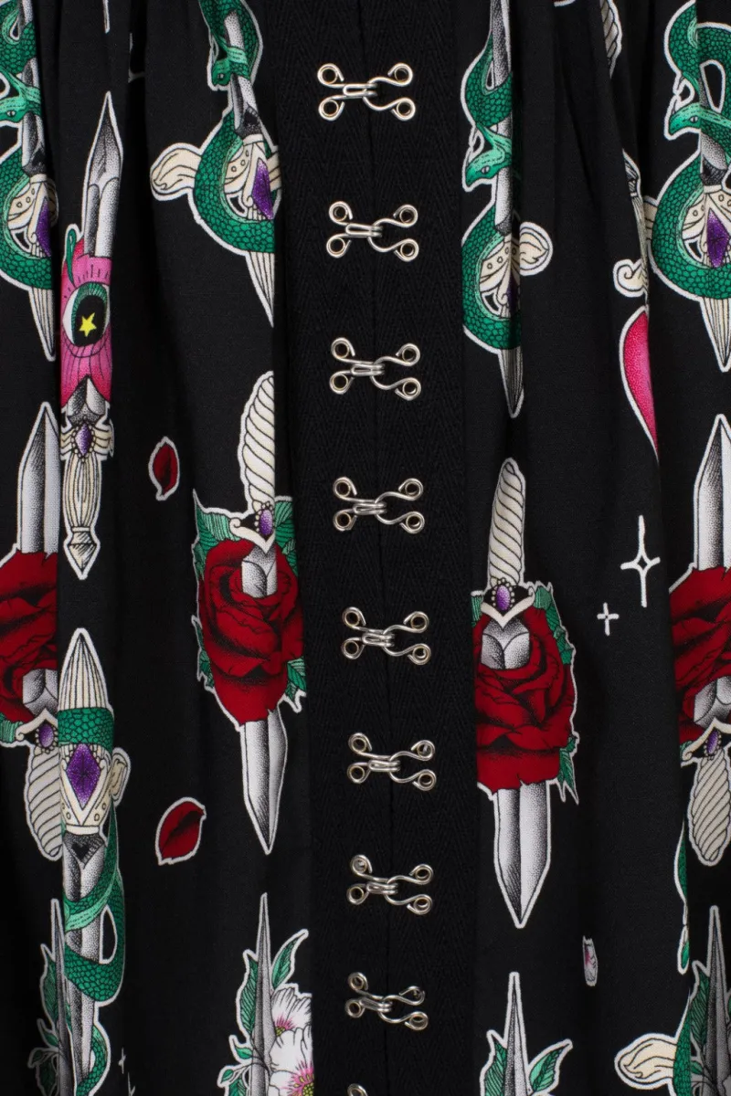 Hell Bunny Skirts|Skirts>Cersei Skirt Black