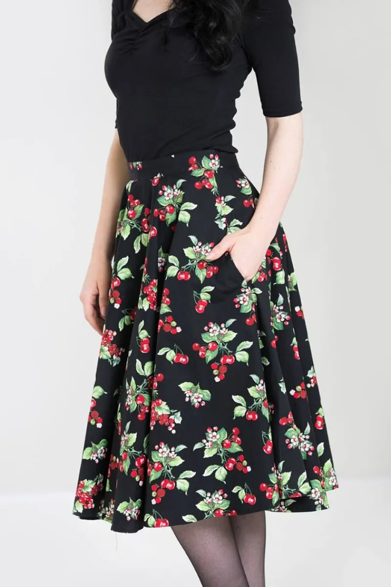 Hell Bunny Skirts|Skirts>Cherie 50's Skirt Black