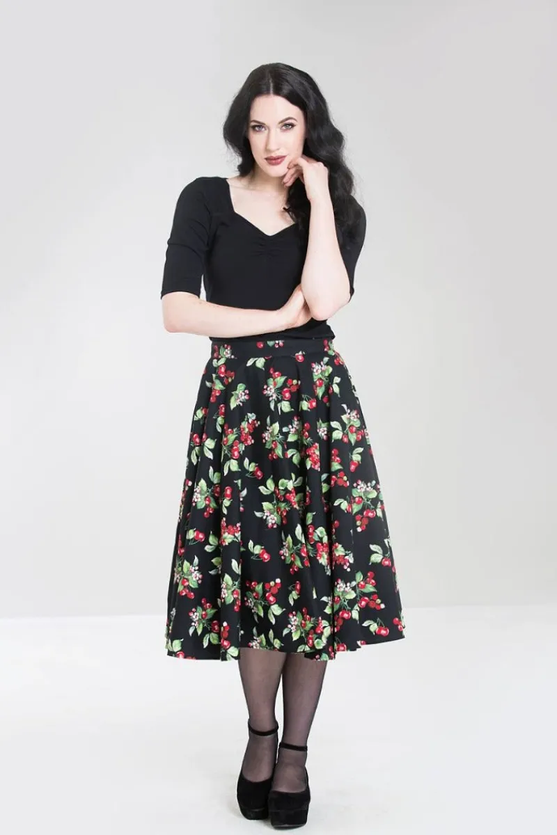 Hell Bunny Skirts|Skirts>Cherie 50's Skirt Black