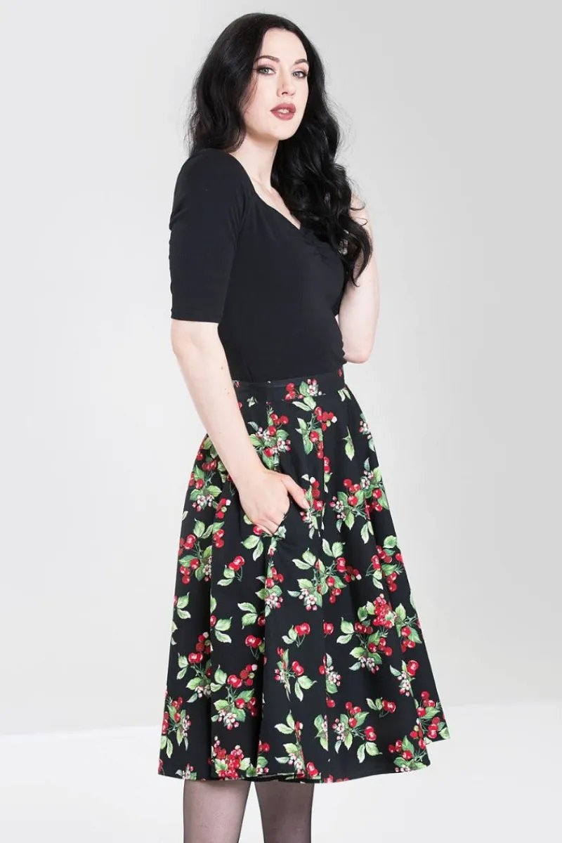 Hell Bunny Skirts|Skirts>Cherie 50's Skirt Black