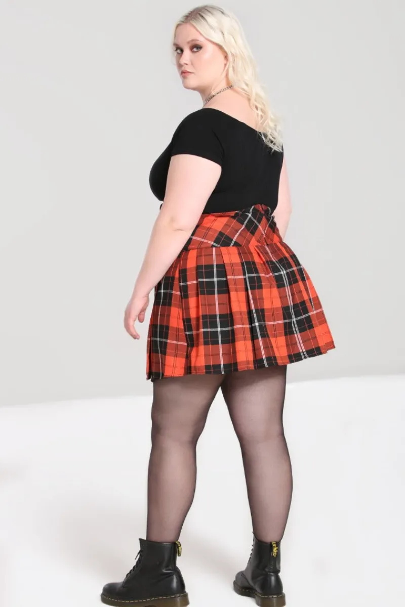 Hell Bunny Skirts|Skirts>Clementine Mini Skirt Orange