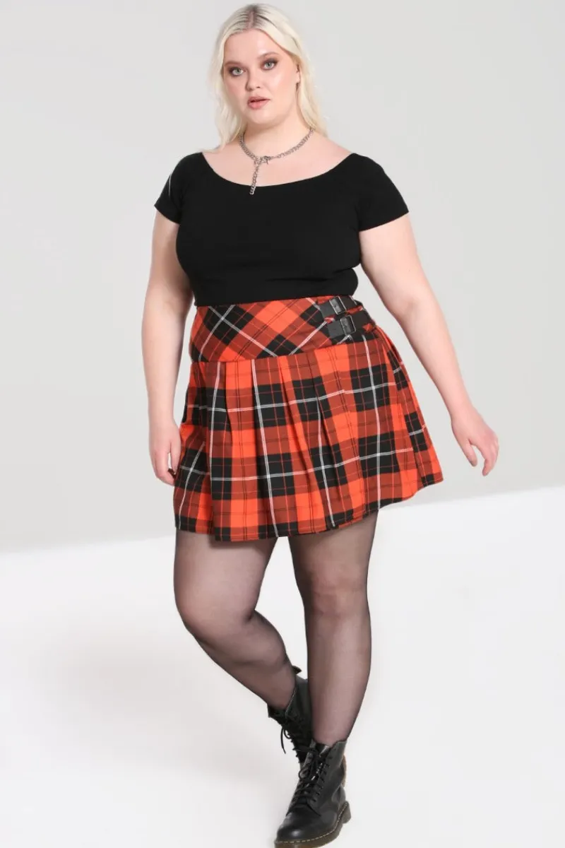 Hell Bunny Skirts|Skirts>Clementine Mini Skirt Orange