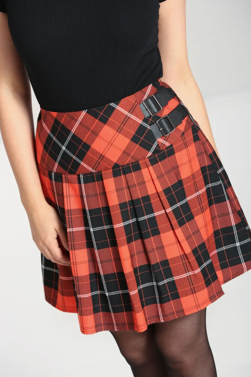 Hell Bunny Skirts|Skirts>Clementine Mini Skirt Orange
