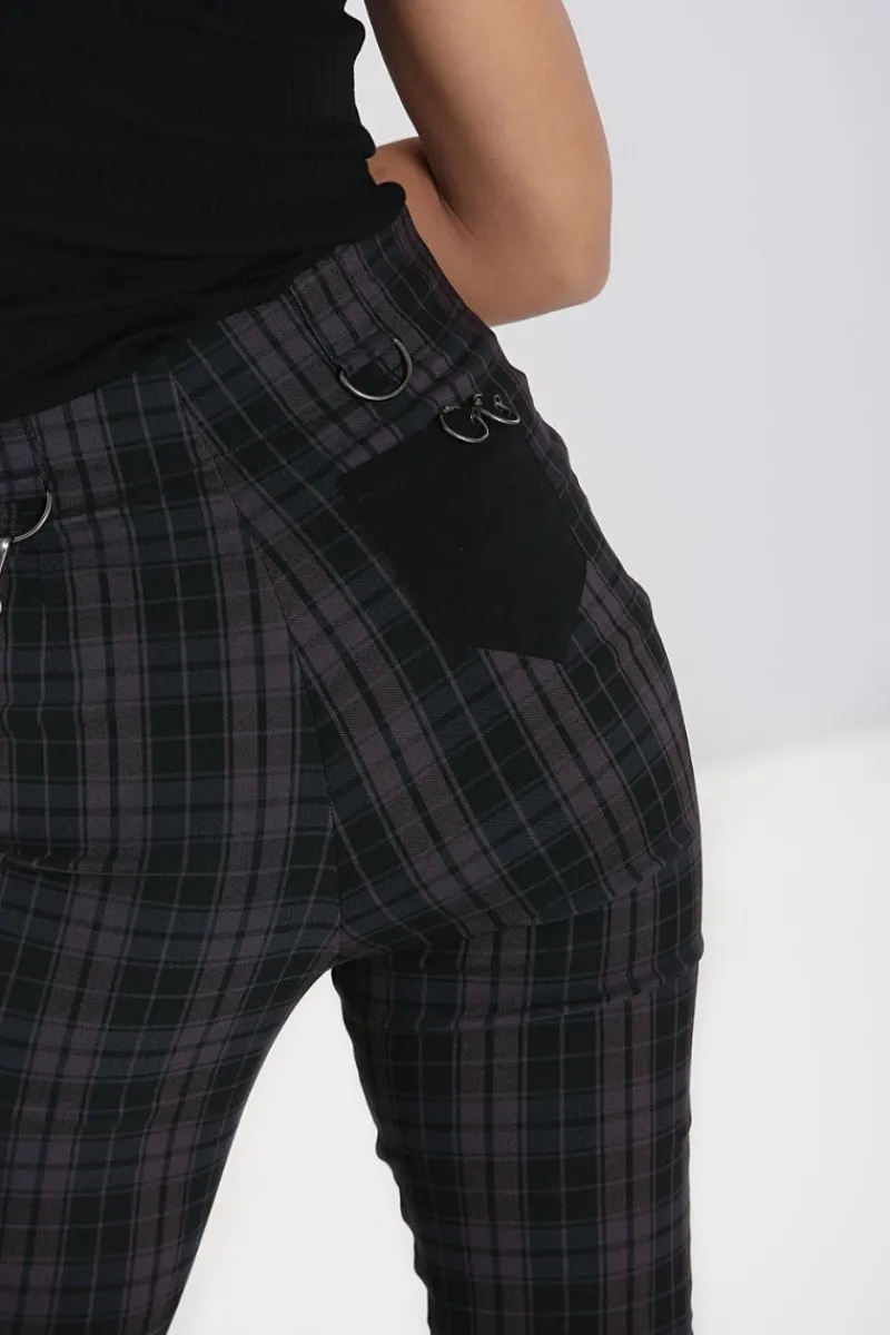 Hell Bunny Trousers & Shorts|Trousers & Shorts>Cobain Capris Grey