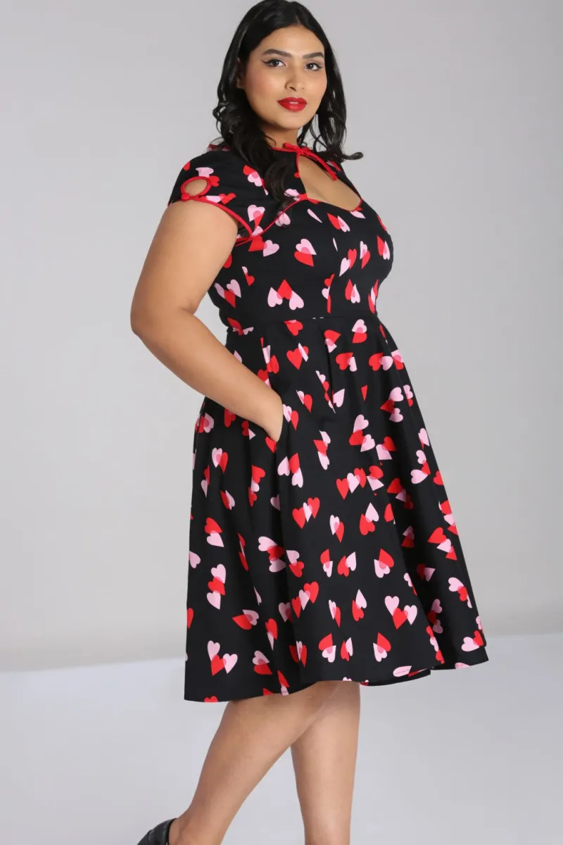 Hell Bunny Dresses|Dresses With Pockets>Confetti Dress Black