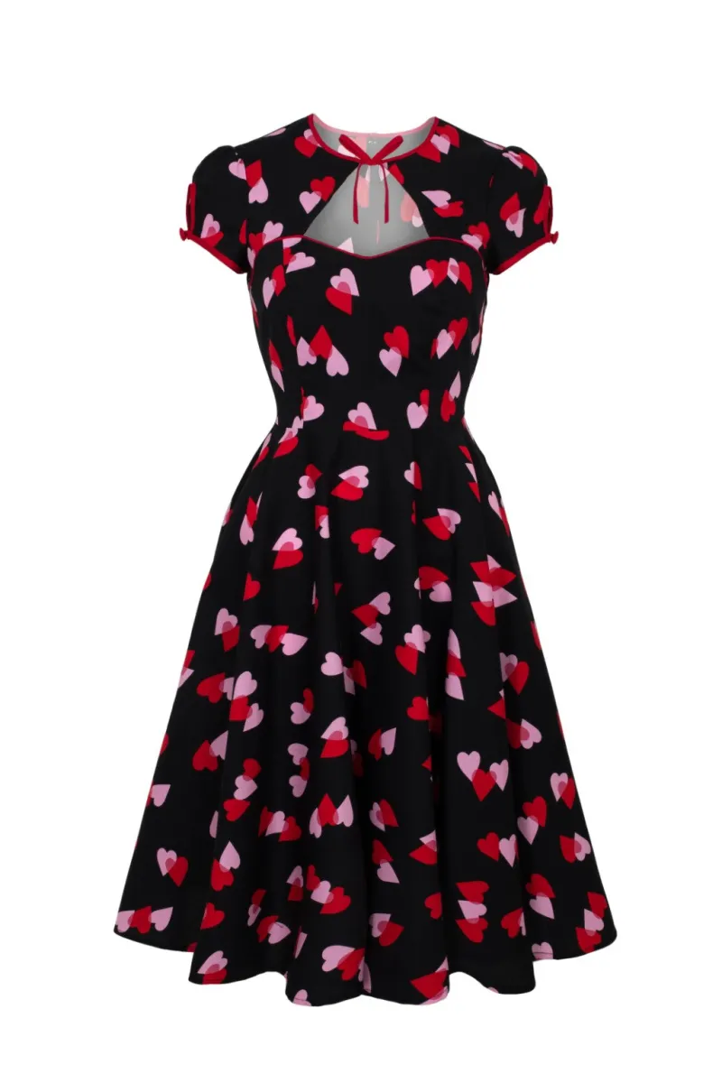 Hell Bunny Dresses|Dresses With Pockets>Confetti Dress Black
