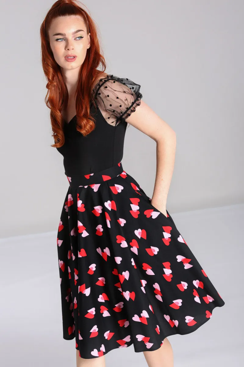 Hell Bunny Skirts|Skirts>Confetti Skirt Black