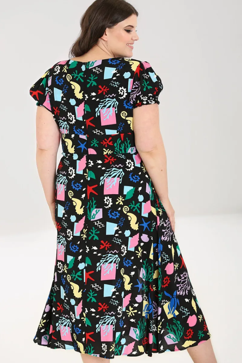 Hell Bunny Dresses>Cora Maxi Dress Black