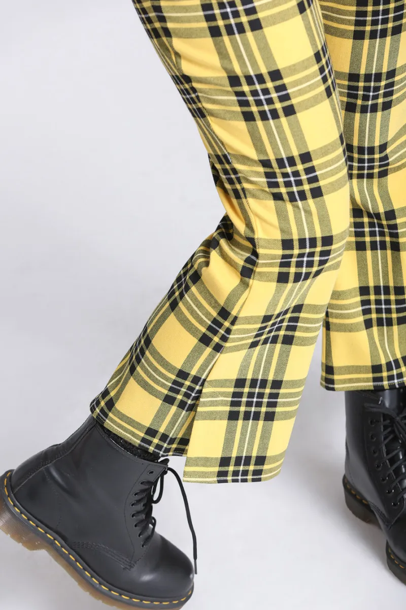 Hell Bunny Trousers & Shorts|Trousers & Shorts>Corey Trousers Yellow