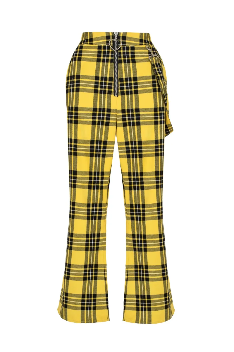 Hell Bunny Trousers & Shorts|Trousers & Shorts>Corey Trousers Yellow