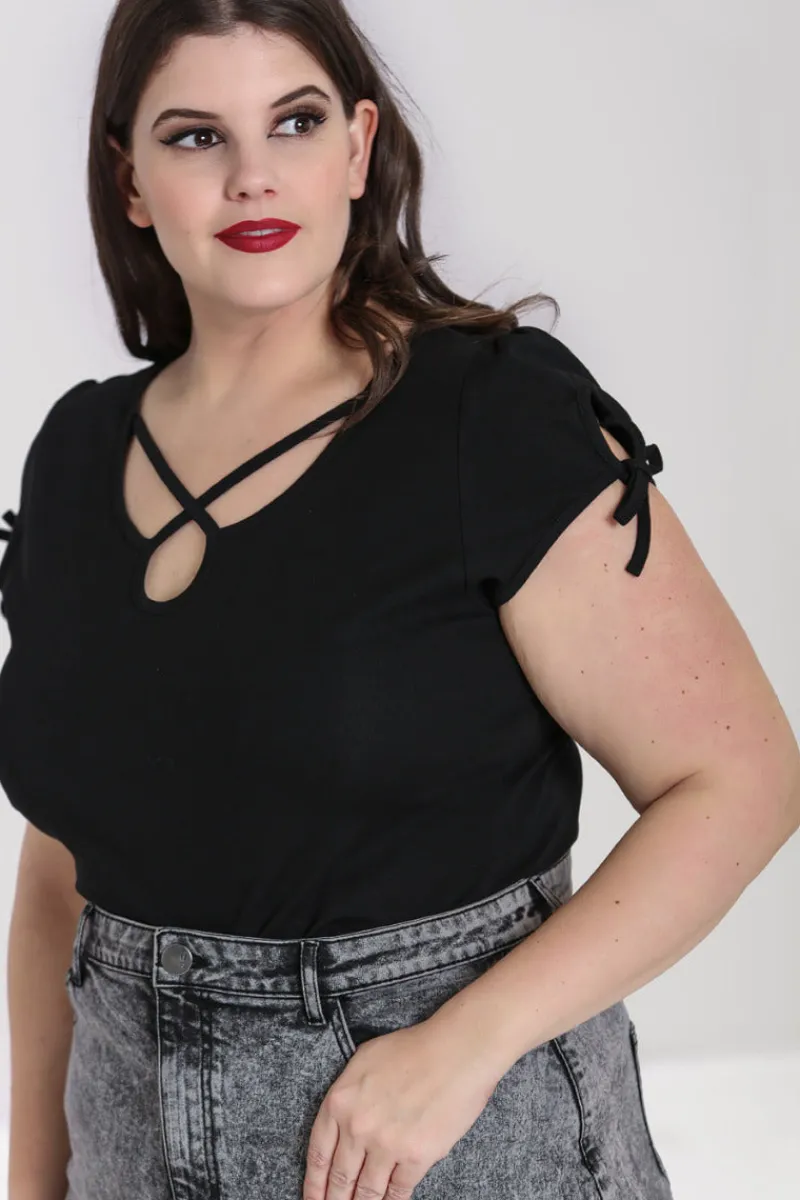Hell Bunny Tops|Tops>Cristina Top Black