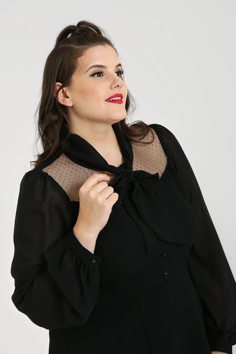 Hell Bunny Dresses|Dresses>Darcia Mid Dress Black