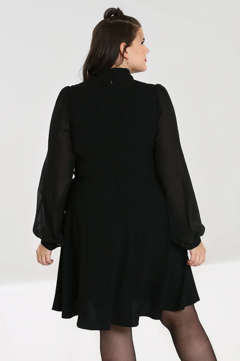Hell Bunny Dresses|Dresses>Darcia Mid Dress Black
