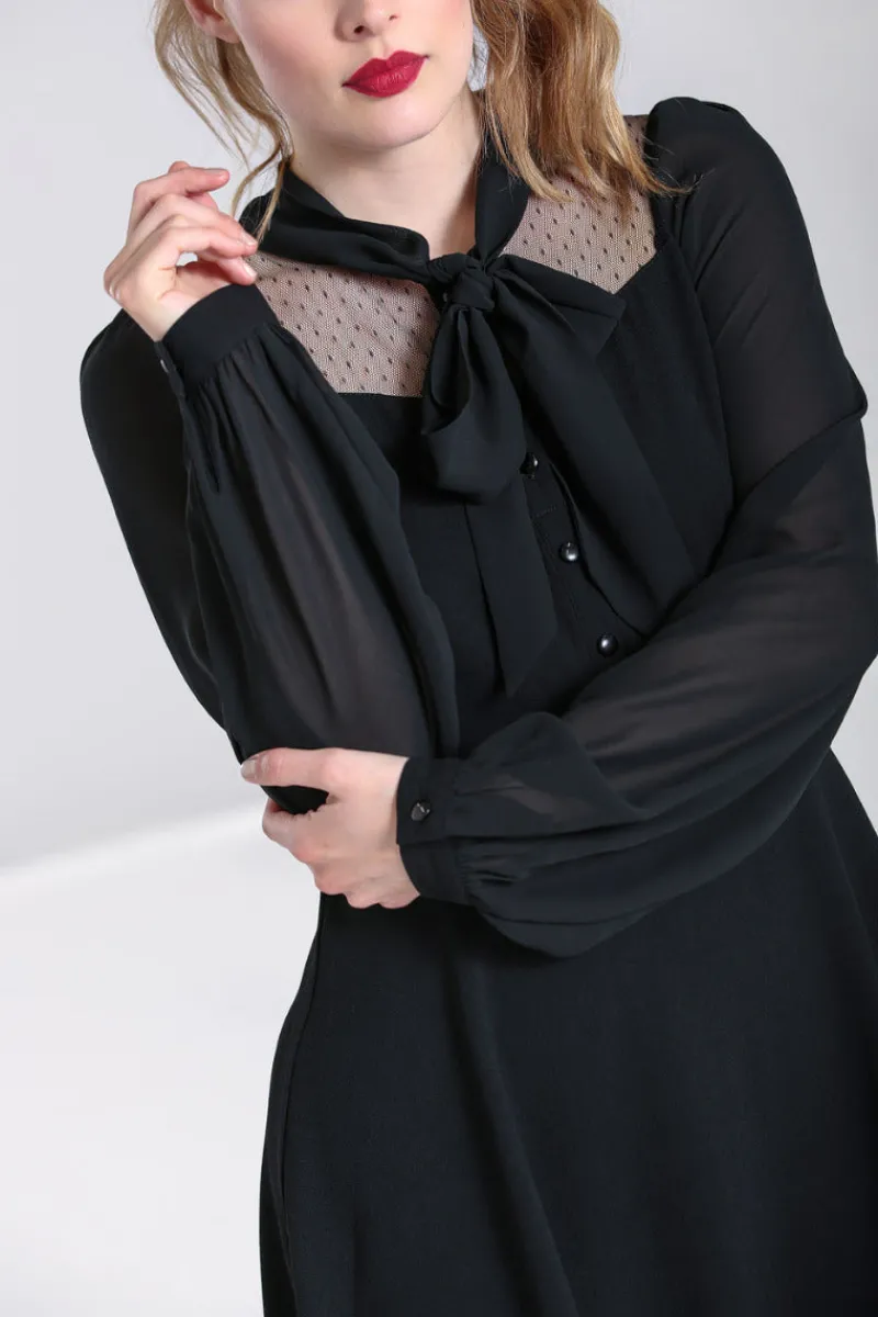 Hell Bunny Dresses|Dresses>Darcia Mid Dress Black