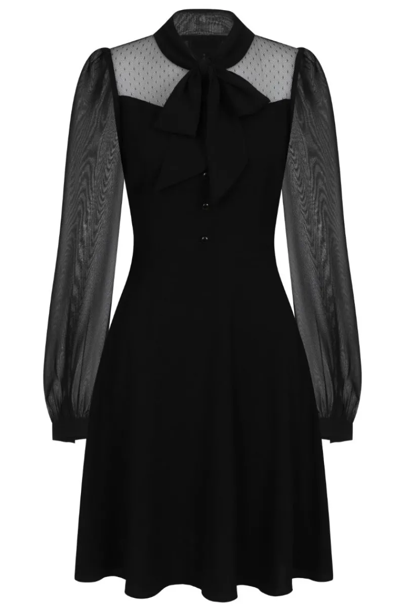 Hell Bunny Dresses|Dresses>Darcia Mid Dress Black