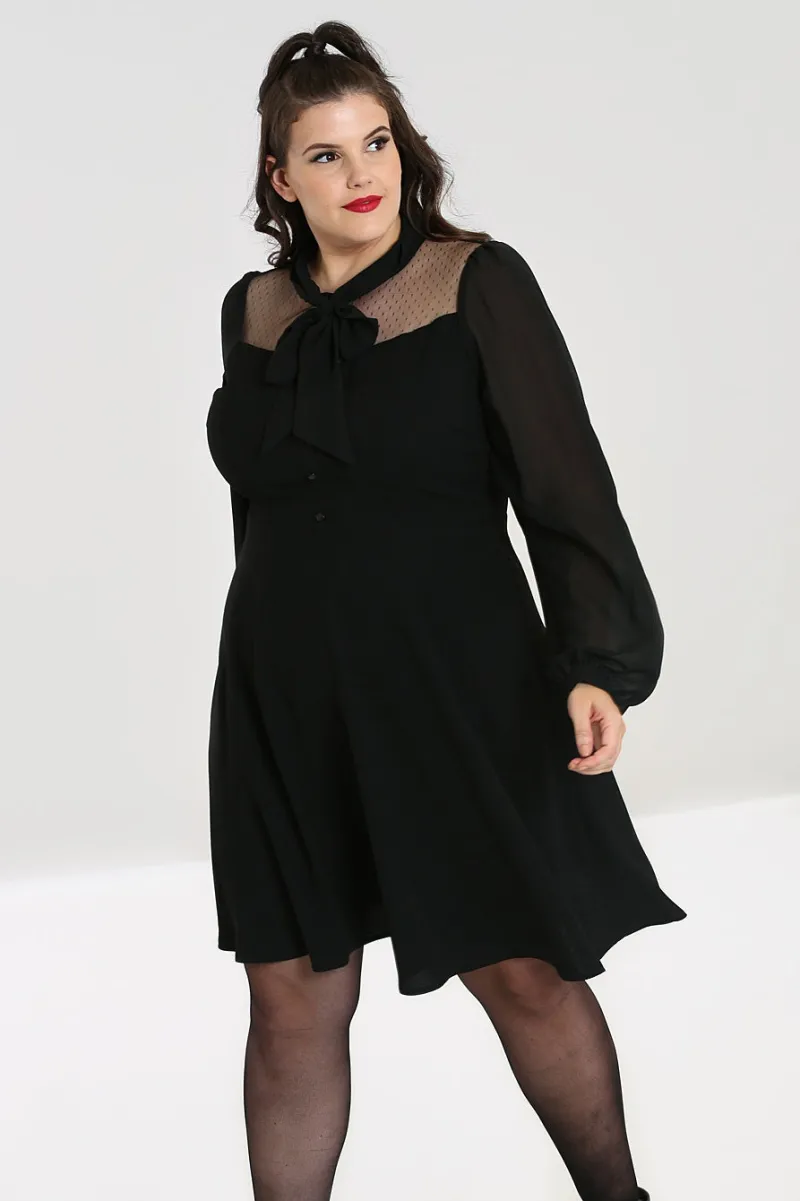Hell Bunny Dresses|Dresses>Darcia Mid Dress Black